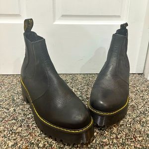 Platform doc martens. Worn once, like new condition! Hard to find boots.